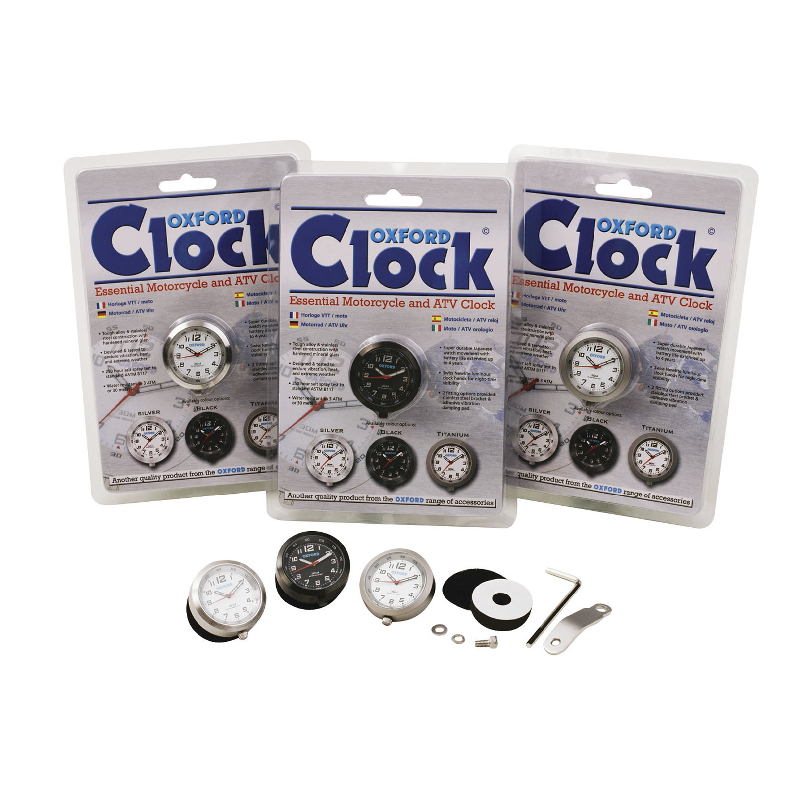 Oxford Motorcycle Analogue Clock Accessories